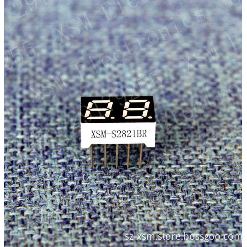0.28'' 2 Digit 7 Segment LED Display (XSM-S2821BR)